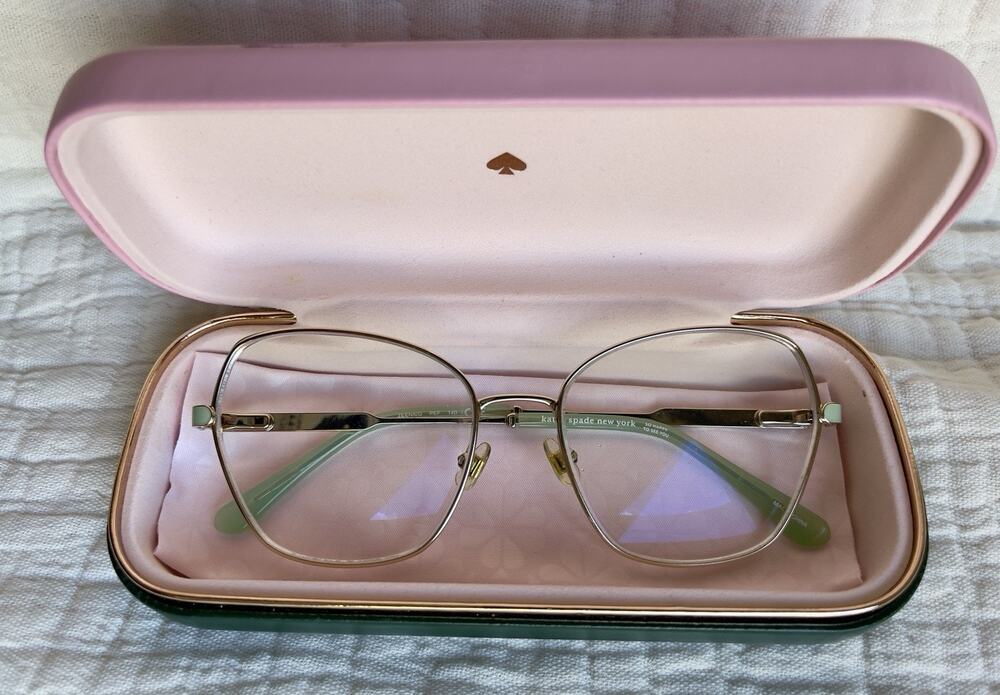 Kate Spade Eyeglasses GABRIELLA Frame Gold/mint Green, Size 50-19-140
